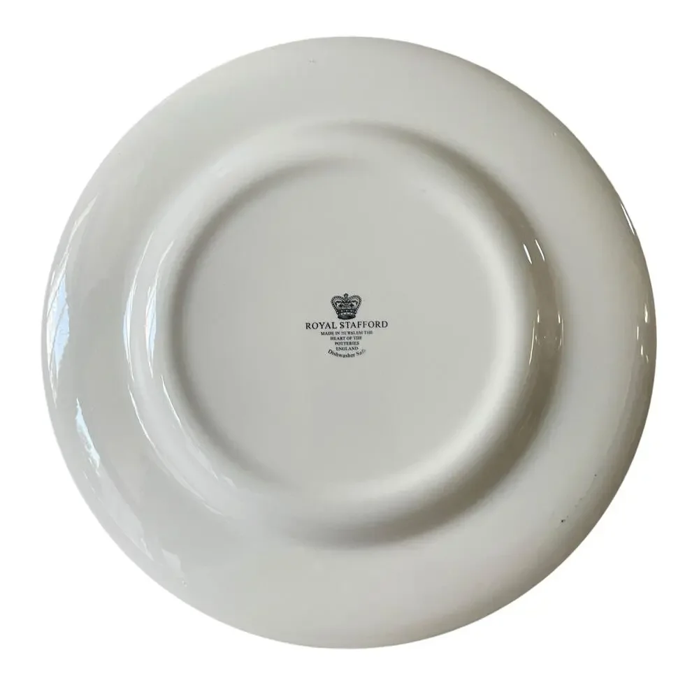 Royal Stafford TOY SHOP Dinner Plate 11in Set of 4 Christmas Holiday New